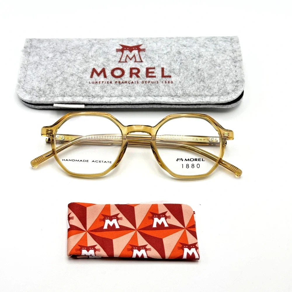 Morel 1880 Eyeglasses Frame Paul 60132M-MD05 Yellow Round Full Rim 47-22-140